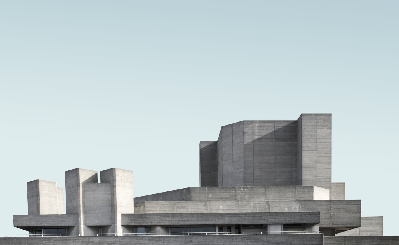 Bold concrete modern building